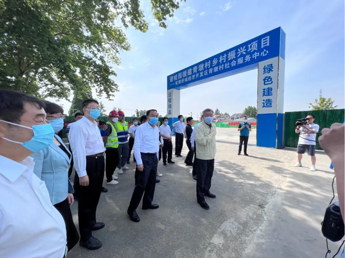 美丽乡村丨全国政协副主席卢展工莅临开云手机官方版在线入口-开云（中国）建筑乡村振兴项目视察指导